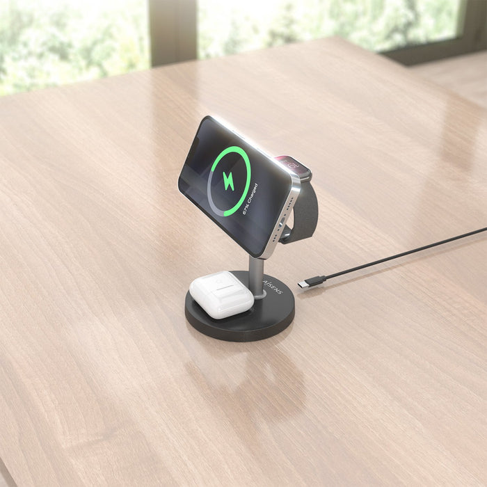 EAN 8435739903537 - AISENS ASCH-15W3WC066-BK cargador de dispositivo móvil Auriculares, Smartphone, Reloj inteligente Cargado imagen 5