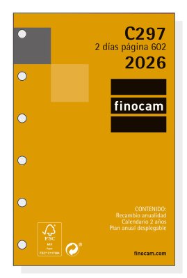 EAN 8422952411338 - Finocam 201280026 agenda Agenda diaria Amarillo imagen 1