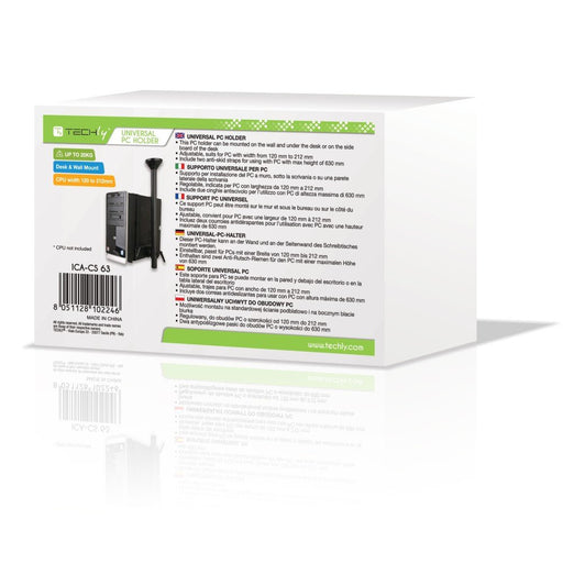 EAN 8051128102246 - Techly ICA-CS 63 soporte de CPU Soporte de CPU para instalación en escritorio Negro imagen 2