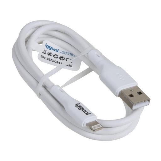 EAN 8435364316955 - iggual IGG316955 cable de conector Lightning 1 m Blanco imagen 2