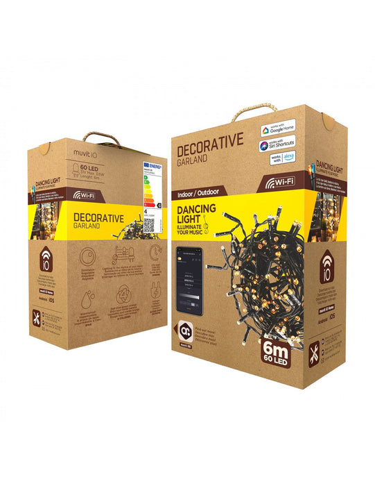 EAN 8426801164321 - Muvit MIOGAR001 iluminación decorativa Cadena de luces decorativa 60 bombilla(s) 3,6 W G imagen 7