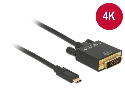 EAN 4043619853212 - DeLOCK 2m, USB-C/DVI 24+1 Adaptador gráfico USB 3840 x 2160 Pixeles Negro imagen 2