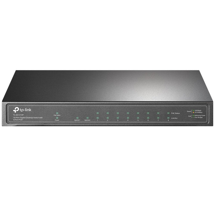 EAN 6935364052980 - TP-Link TL-SG1210P switch No administrado Gigabit Ethernet (10/100/1000) Energía sobre Ethernet (PoE) Gri imagen 1