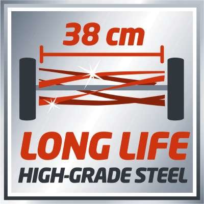 EAN 4006825609714 - Einhell GE-HM 38 S Cortacésped manual Negro, Rojo imagen 2