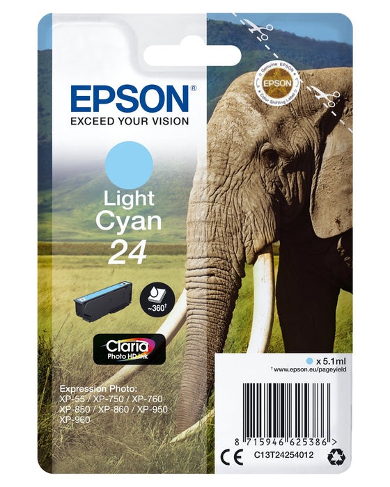 EAN 8715946625386 - Epson Elephant C13T24254012 cartucho de tinta 1 pieza(s) Original Rendimiento estándar imagen 1