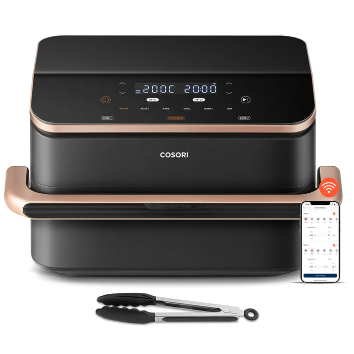 EAN 0810123673285 - Cosori Dual Blaze Twinfry Chef Edition Doble 10 L Independiente 2800 W Freidora de aire caliente Negro, O imagen 8