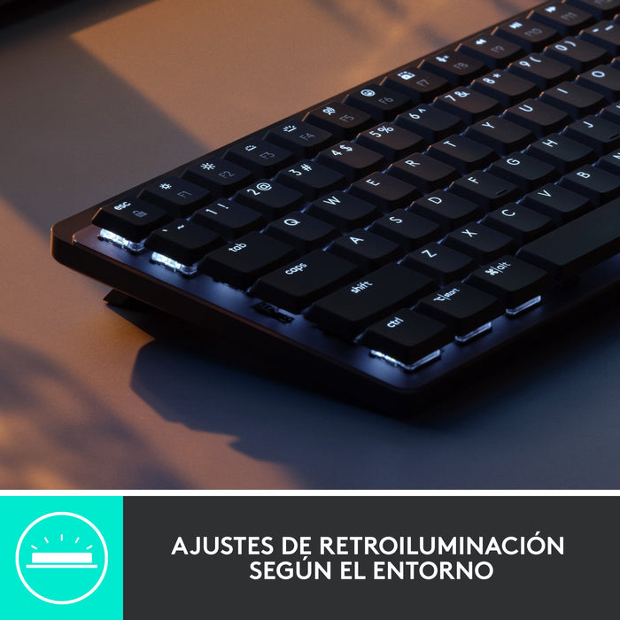 EAN 5099206103221 - Logitech 920-010780 teclado Oficina RF Wireless + Bluetooth QWERTY Internacional de EE.UU. Grafito, Gris imagen 8