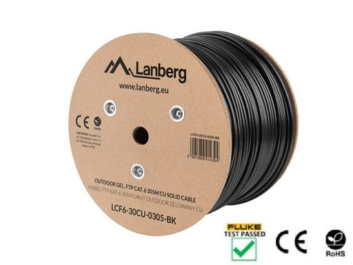 EAN 5901969414394 - Lanberg LCF6-30CU-0305-BK cable de red Negro 305 m Cat6 imagen 2
