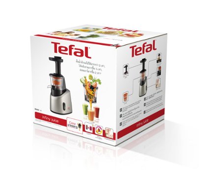 EAN 3045387200022 - Tefal Infiny Juice ZC255B Exprimidor 200 W Gris, Plata imagen 3