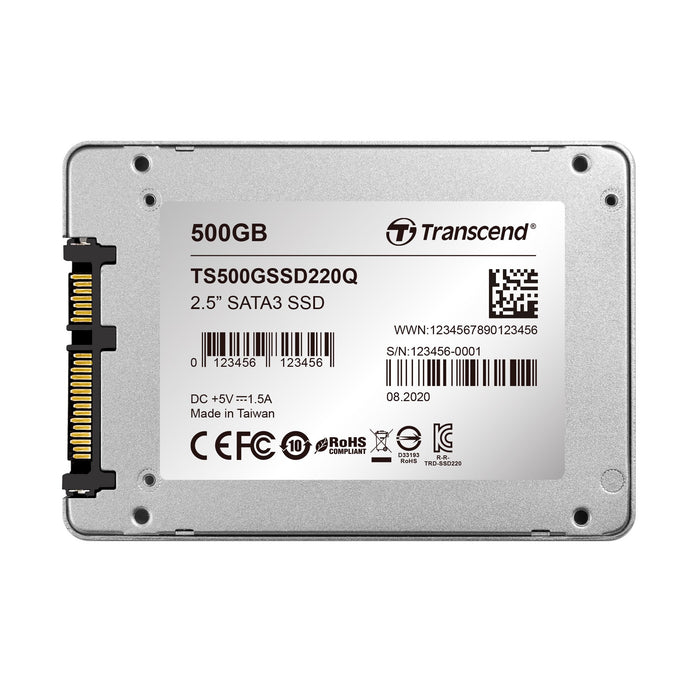 EAN 0760557848929 - Transcend SSD220Q 500 GB 2.5" Serial ATA III QLC 3D NAND imagen 6