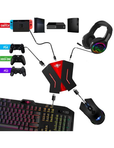 EAN 3700104441408 - Spirit of Gamer Crossgame 2 USB 2.0 Type-C Negro, Rojo imagen 2