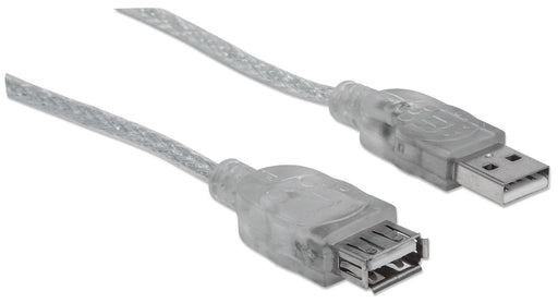 EAN 0766623340502 - Manhattan 340502 cable USB 4,5 m USB A Transparente imagen 2