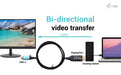 EAN 8595611706202 - i-tec C31CBLDP8KBIDIR adaptador de cable de vídeo 1,5 m USB Tipo C Negro imagen 2