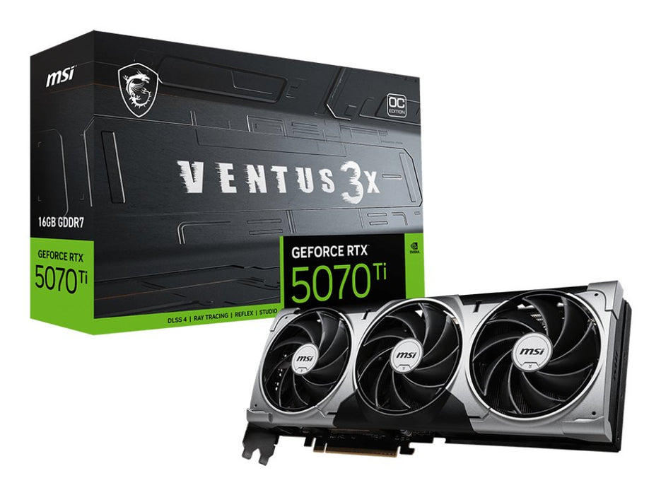 EAN 4711377301589 - MSI GeForce RTX 5070 Ti 16G VENTUS 3X OC NVIDIA 16 GB GDDR7 imagen 7