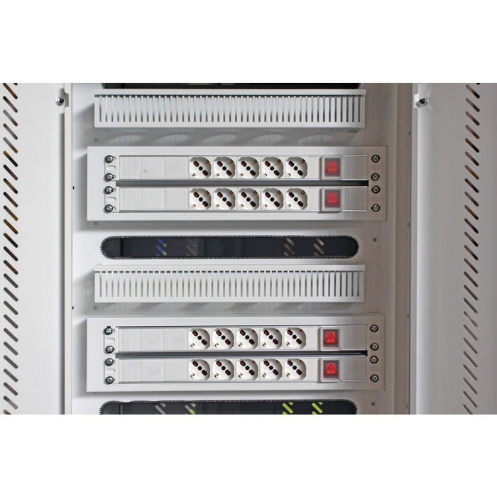 EAN 8051128108705 - Techly I-CABINET-30DTY carrito y armario de dispositivo portátil Independiente Blanco, Azul imagen 8