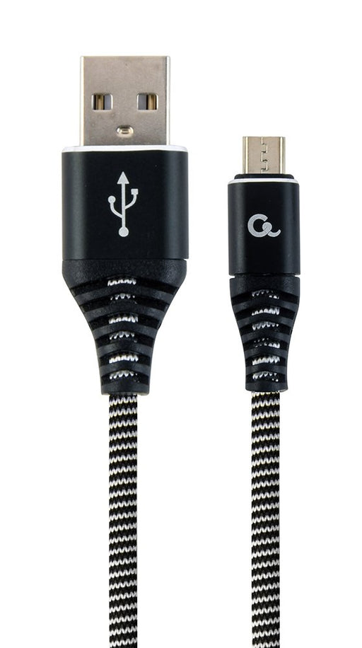EAN 8716309105941 - Gembird CC-USB2B-AMMBM-1M-BW cable USB USB 2.0 Micro-USB B USB A Negro, Blanco imagen 1