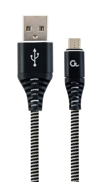 EAN 8716309105941 - Gembird CC-USB2B-AMMBM-1M-BW cable USB USB 2.0 Micro-USB B USB A Negro, Blanco imagen 1