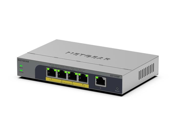 EAN 0606449174670 - NETGEAR GS105EP No administrado Gigabit Ethernet (10/100/1000) Energía sobre Ethernet (PoE) Gris imagen 3
