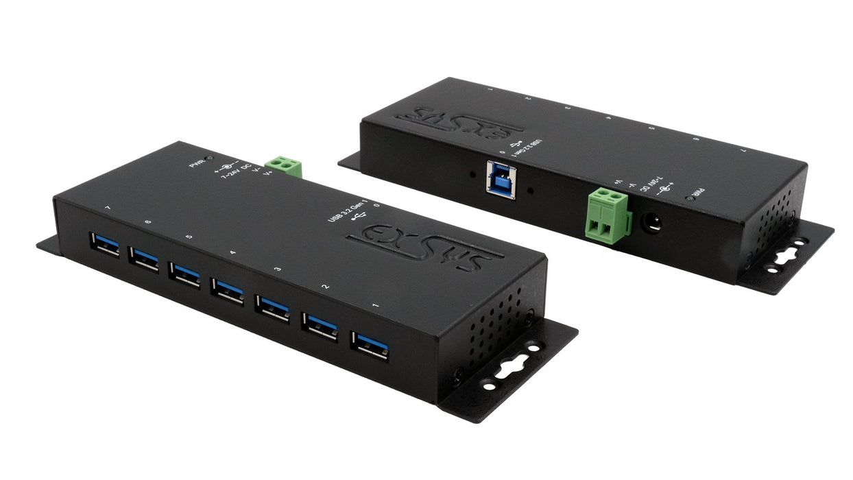 EAN 4718359118821 - EXSYS EX-1188HMS-3 hub de interfaz USB 3.2 Gen 1 (3.1 Gen 1) Type-B 5000 Mbit/s Negro imagen 1
