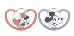 EAN 4008600402190 - NUK Disney Mickey Mouse Chupete clásico para bebés Ortodóntico Silicona Gris, Rojo imagen 1