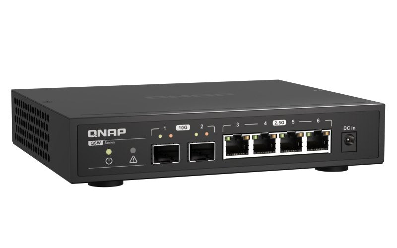 EAN 4713213518816 - QNAP QSW-2104-2S switch No administrado 2.5G Ethernet Negro imagen 4