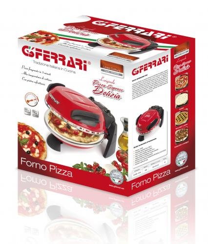 EAN 8034028306570 - G3 Ferrari Delizia fabricante de pizza y hornos 1 Pizza(s) 1200 W Negro, Rojo imagen 3
