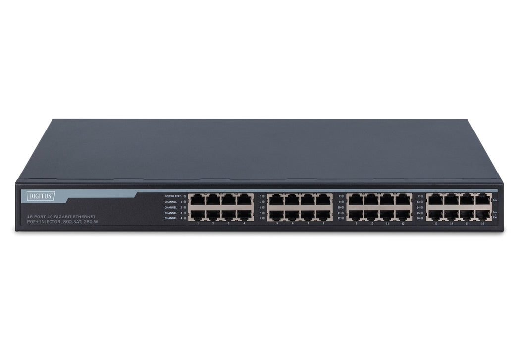 EAN 4016032430377 - Digitus DN-95116 switch Gigabit Ethernet (10/100/1000) Energía sobre Ethernet (PoE) 1U Gris imagen 2