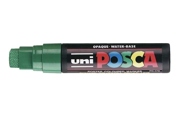 EAN 4902778364185 - POSCA uni PC-17K marcador 1 pieza(s) Punta de cincel Verde imagen 1