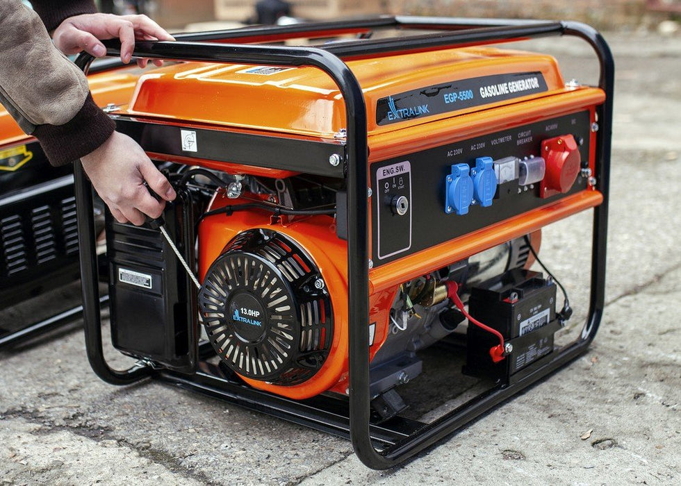 EAN 5905090330356 - Extralink EX.30356 motor-generador 5000 W 25 L Negro, Naranja imagen 3
