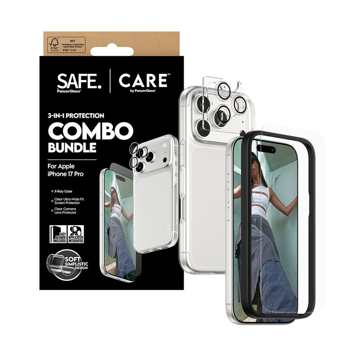 EAN 5715685027512 - PanzerGlass SAFE. | CARE by ® 3-in-1 Fashionable Combo Bundle iPhone 17 Pro Protector de pantalla Apple 1 imagen 5