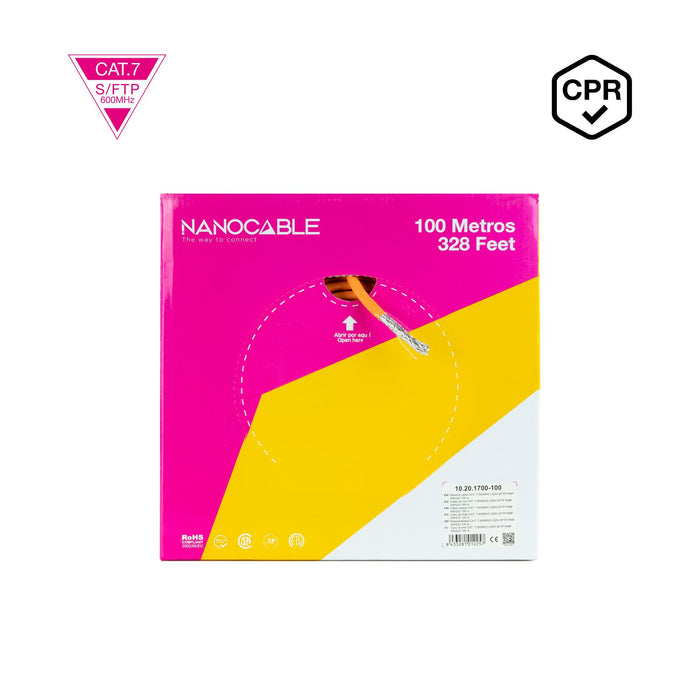 EAN 8433281012257 - Nanocable 10.20.1700-100 cable de red Cat7 SF/UTP (S-FTP) imagen 3