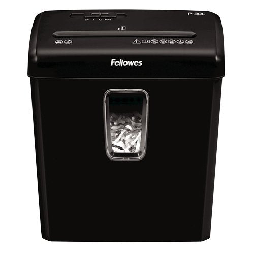 EAN 0043859741298 - Fellowes Powershred P-30C triturador de papel Corte cruzado 22 cm Negro imagen 1