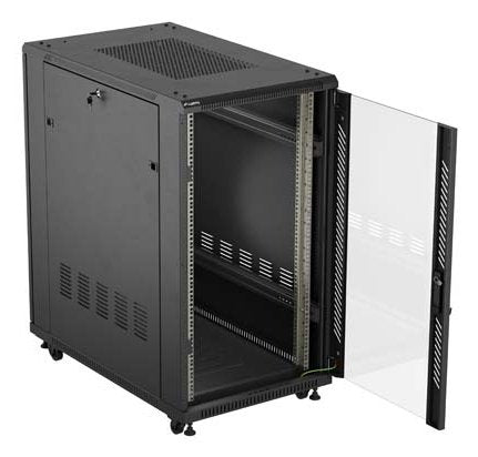 EAN 5901969447125 - Lanberg FF01-6022-12B armario rack 22U Rack o bastidor independiente Negro imagen 5