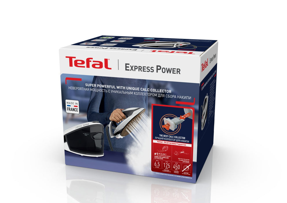 EAN 3121040086193 - Tefal Express Power SV8130 2800 W 1,8 L Durilium AirGlide Autoclean soleplate Negro, Blanco imagen 12