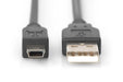 EAN 4016032282914 - Digitus AK-300108-030-S cable USB 3 m USB A Mini-USB B Negro imagen 2