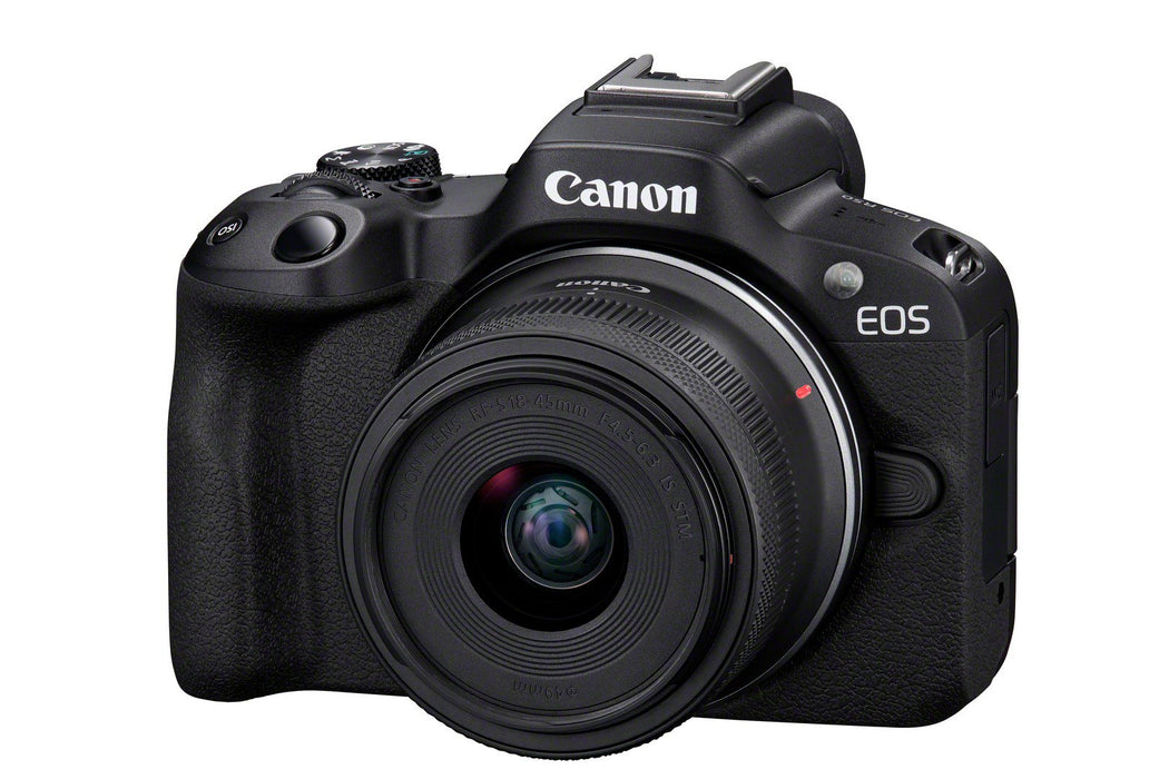 EAN 4549292205046 - Canon EOS R50, Black + RF-S 18-45mm F4.5-6.3 IS STM Kit MILC 24,2 MP CMOS 6000 x 4000 Pixeles Negro imagen 3