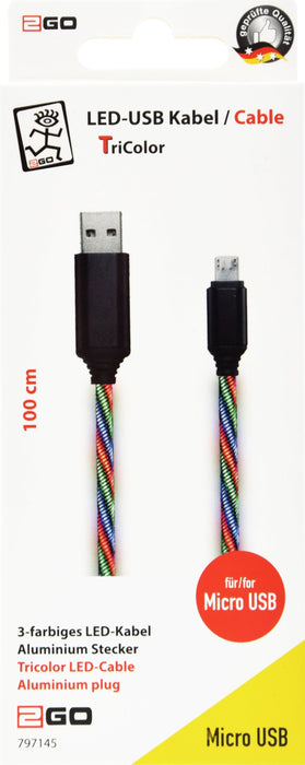 EAN 4010425971454 - 2GO 797145 cable USB 1 m USB B Micro-USB B Multicolor imagen 2