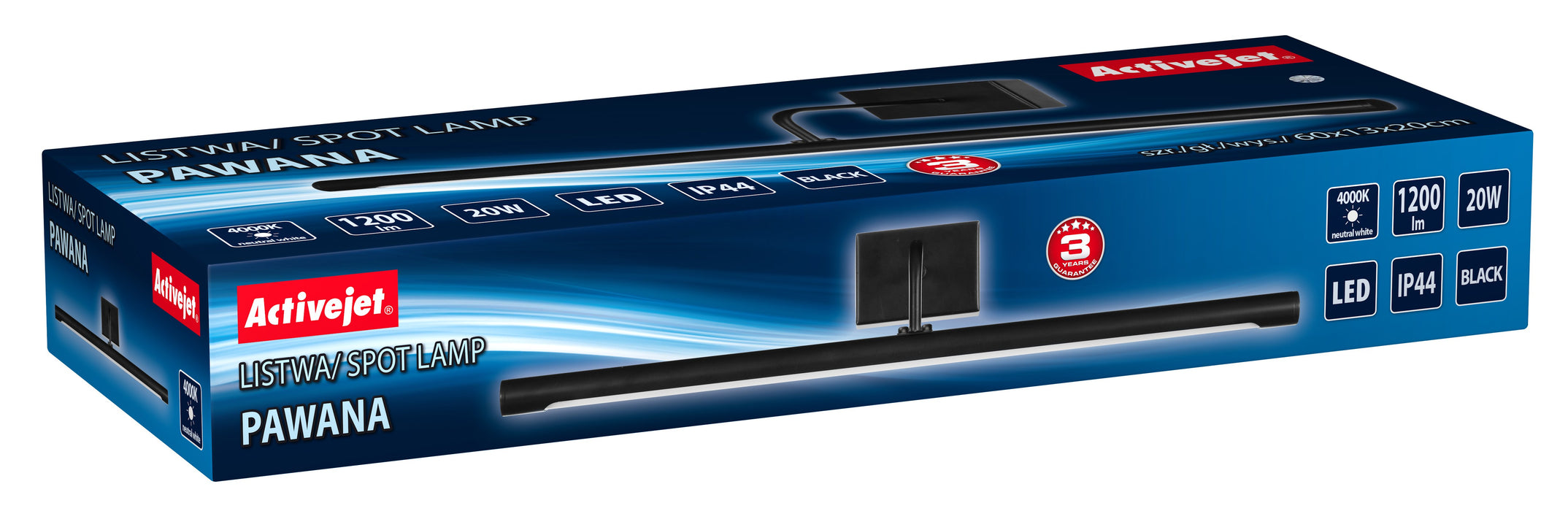 EAN 5901443113638 - Activejet AJE-PAWANA iluminación de pared Bombilla(s) no reemplazable(s) LED imagen 3