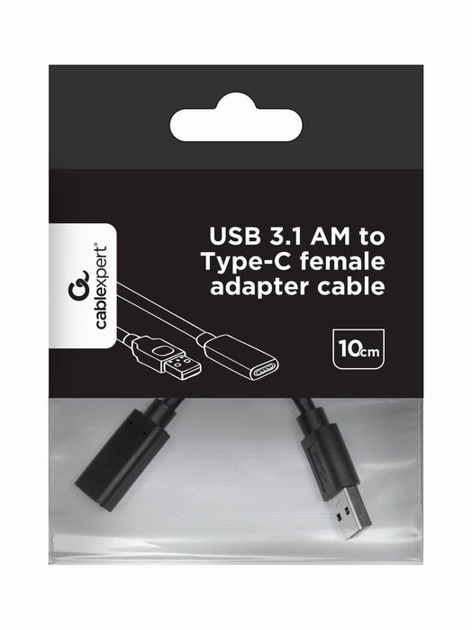 EAN 8716309100670 - Gembird A-USB3-AMCF-01 cable USB USB 3.2 Gen 1 (3.1 Gen 1) 0,1 m USB A USB C Negro imagen 1