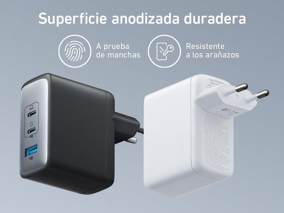 EAN 0194644098551 - Anker Powerport 736 Nano II Universal Negro Corriente alterna Carga rápida Interior imagen 10