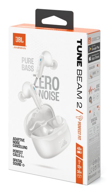 EAN 1200130016486 - JBL Tune Beam 2 Auriculares Inalámbrico Dentro de oído Llamadas/Música Bluetooth Blanco imagen 11