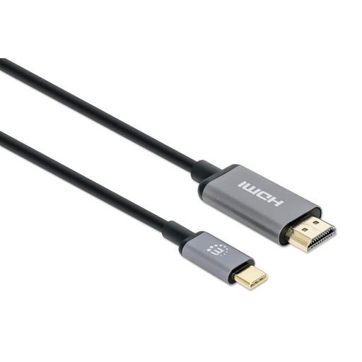 EAN 0766623153607 - Manhattan 153607 adaptador de cable de vídeo HDMI tipo A (Estándar) USB Tipo C Negro, Plata imagen 2