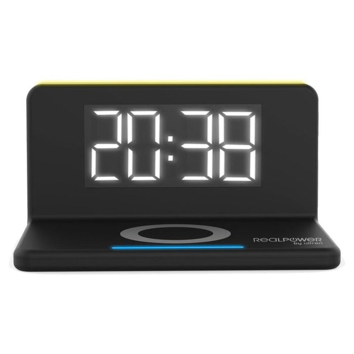 EAN 4040895010582 - RealPower ChargeAir Reloj despertador digital Negro imagen 1