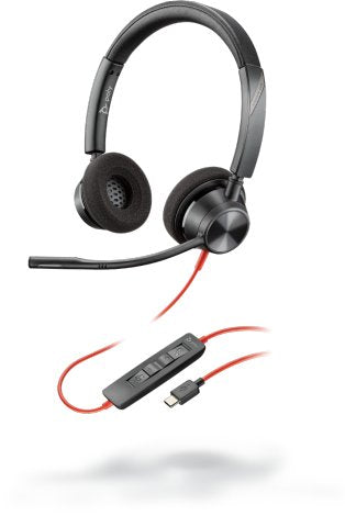 EAN 0017229167704 - Poly Blackwire 3320 Auriculares Alámbrico Diadema Oficina/Centro de llamadas USB Tipo C Negro imagen 1