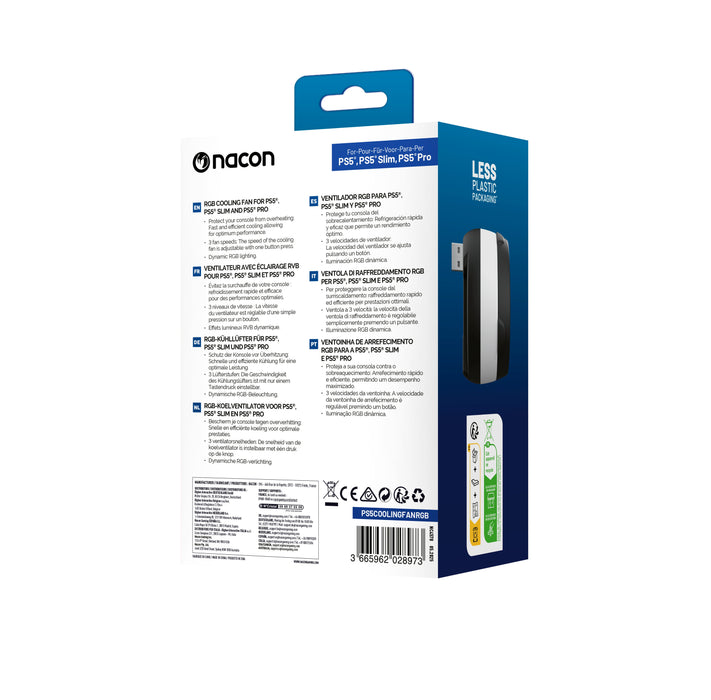 EAN 3665962028973 - NACON PS5COOLINGFANRGB Ventilador de refrigeración imagen 4