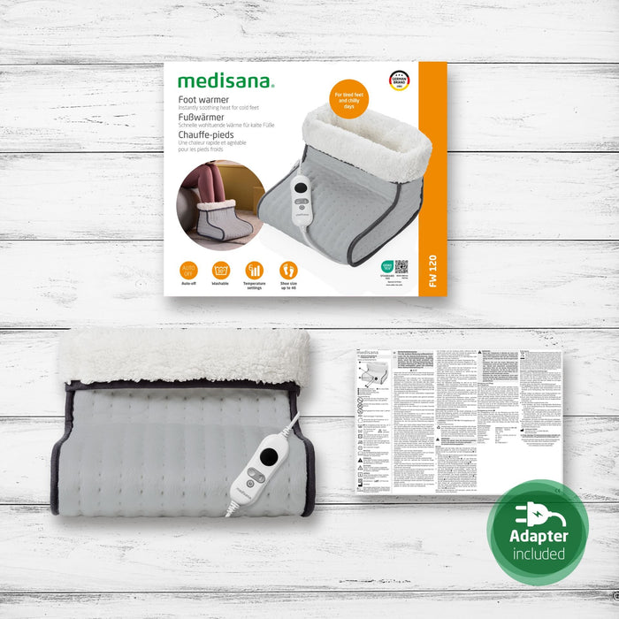 EAN 4015588602511 - Medisana FW 120 calentador de pies eléctrico 100 W Gris imagen 3