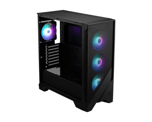 EAN 4711377121552 - MSI MAG Forge 320R AIRFLOW Micro Torre Negro, Transparente imagen 2