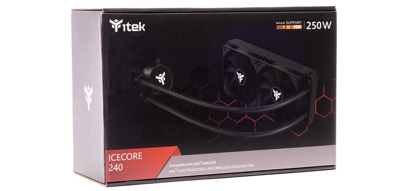 EAN 8056157883623 - itek ICECORE 240 Procesador Kit de refrigeración líquida 12 cm Negro 1 pieza(s) imagen 6