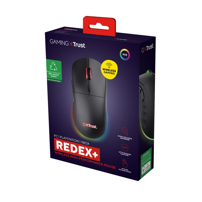 EAN 8713439251272 - Trust GXT 927 Redex+ ratón Juego mano derecha RF Wireless + USB Type-A Laser 25600 DPI imagen 7