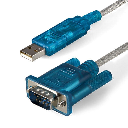EAN 0065030842440 - StarTech.com ICUSB232SM3 cambiador de género para cable DB-9 USB 2.0 A Azul, Transparente imagen 1